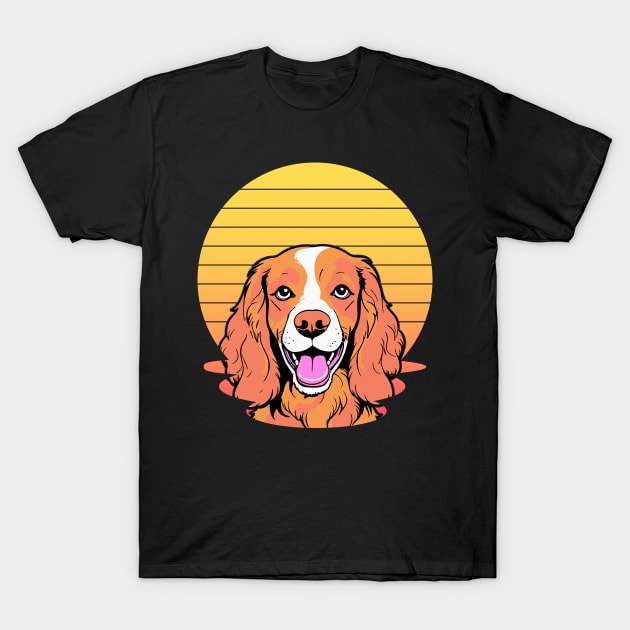 cute cocker spaniel dog for awesome occasion T-Shirt by greatnessprint